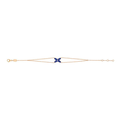 [Olivia Jewelry]JEUX BRACELET BLUE AGATE PINK GOLD 1 DIAMOND