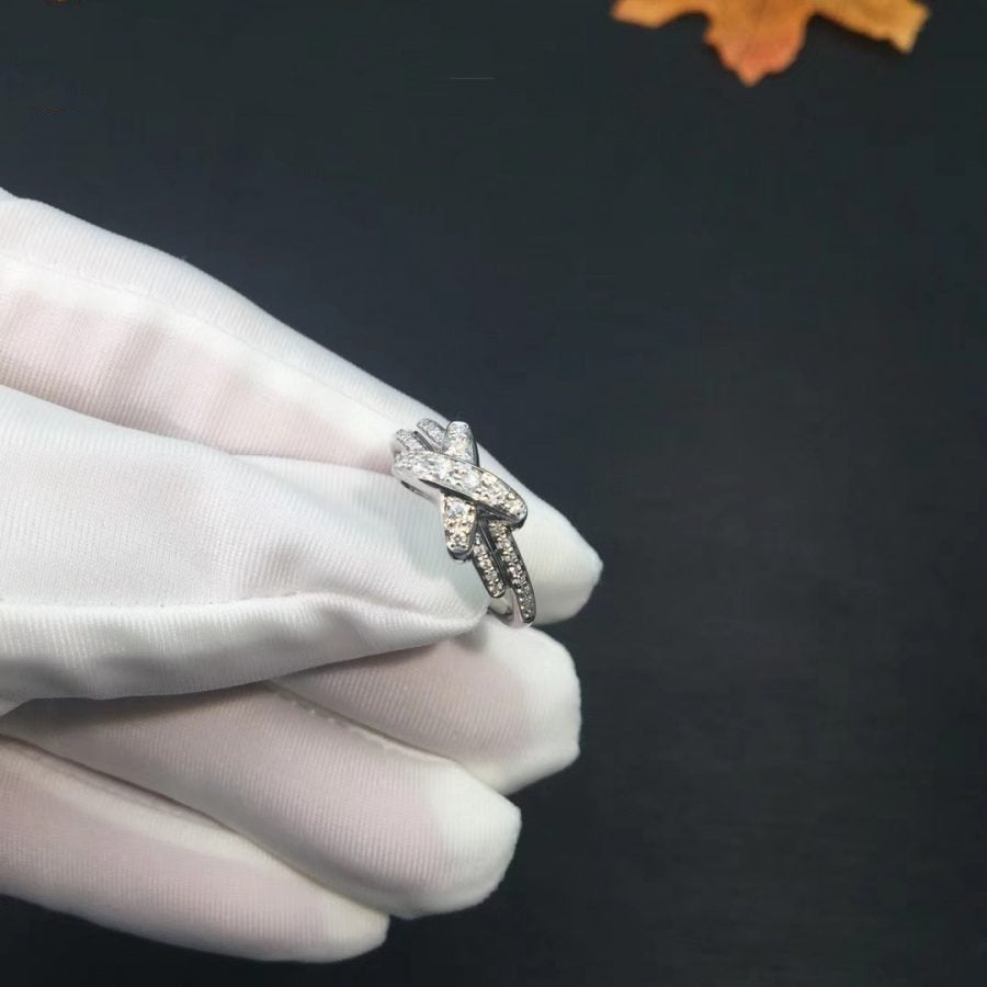 [Olivia Jewelry]JEUX DE SILVER DIAMOND RING