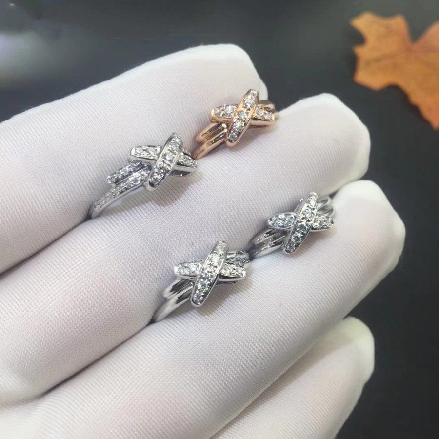 [Olivia Jewelry]JEUX DE SILVER DIAMOND RING