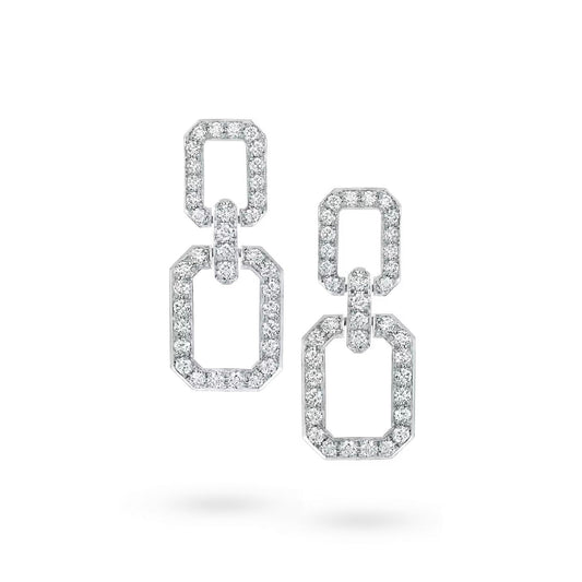 [Elitejewels]リンク ミディアム イヤリング ダイヤモンド