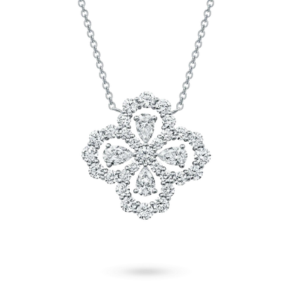 [Elitejewels]ループネックレス フルモチーフ ダイヤモンド 16mm マルチカラー