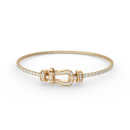 [Olivia Jewelry]FORCE  HORSESHOE  DIAMOND TENNIS BRACELET