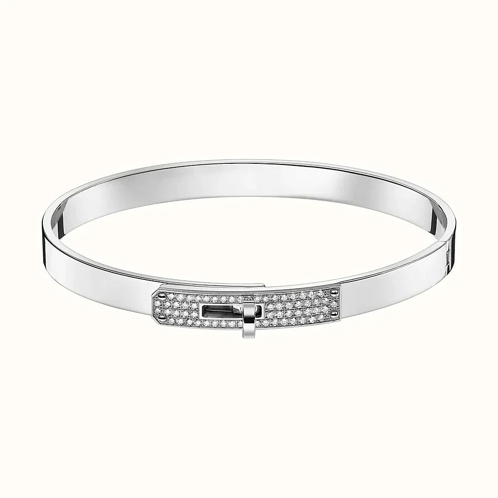 [Olivia Jewelry]KELLY SILVER DIAMOND BRACELET