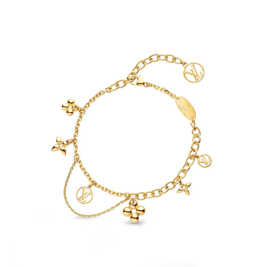 [Olivia Jewelry]BLOOMING PINK GOLD MOP BRACELET