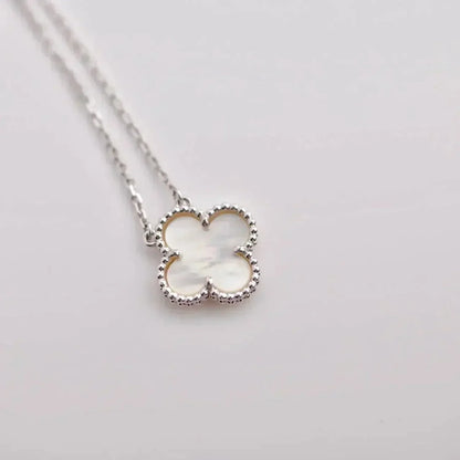 [Olivia Jewelry]CLOVER  15MM WHITE MOTHER-OF-PEARL SILVER