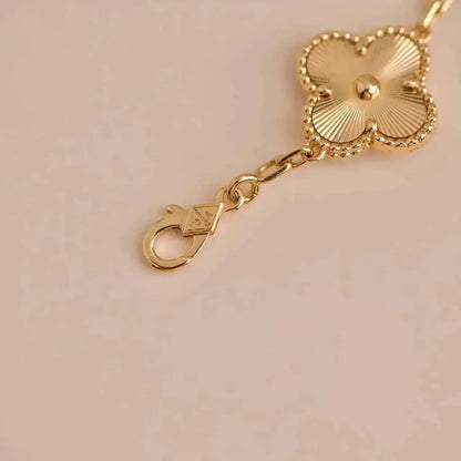 [Olivia JW]CLOVER 5 FLOWERS LASER BRACELET
