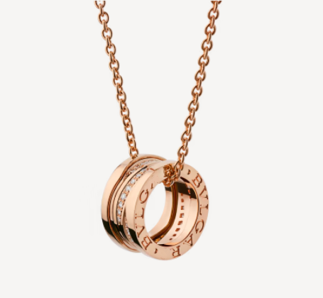 [OLIVIA]ZERO 1 PINK GOLD DIAMOND NECKLACE