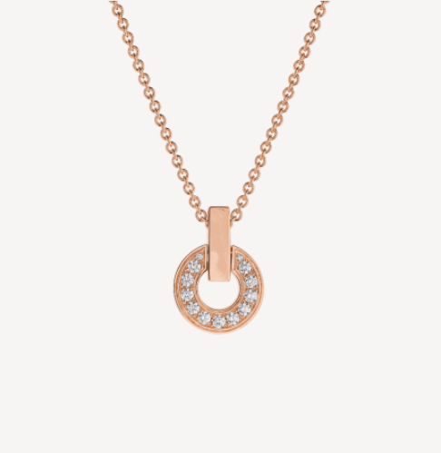 [OLIVIA]GARI NECKLACE PINK GOLD DIAMOND