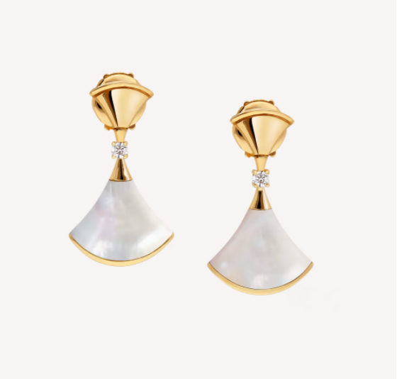 [OLIVIA]DREAM MOP 1 DIAMOND EARRINGS