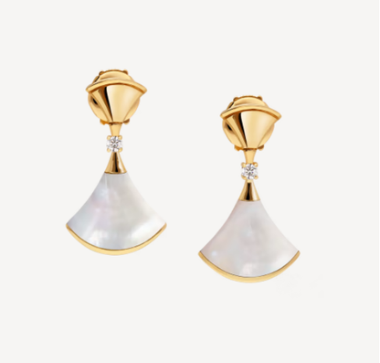 [OLIVIA]DREAM MOP 1 DIAMOND EARRINGS