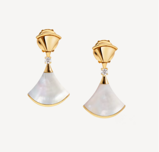 [OLIVIA]DREAM MOP 1 DIAMOND EARRINGS