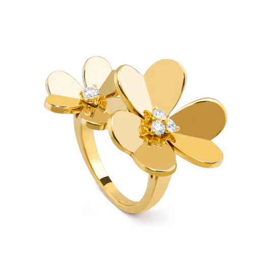 [Olivia Jewelry]CLOVER COMOS GOLD DIAMOND RING