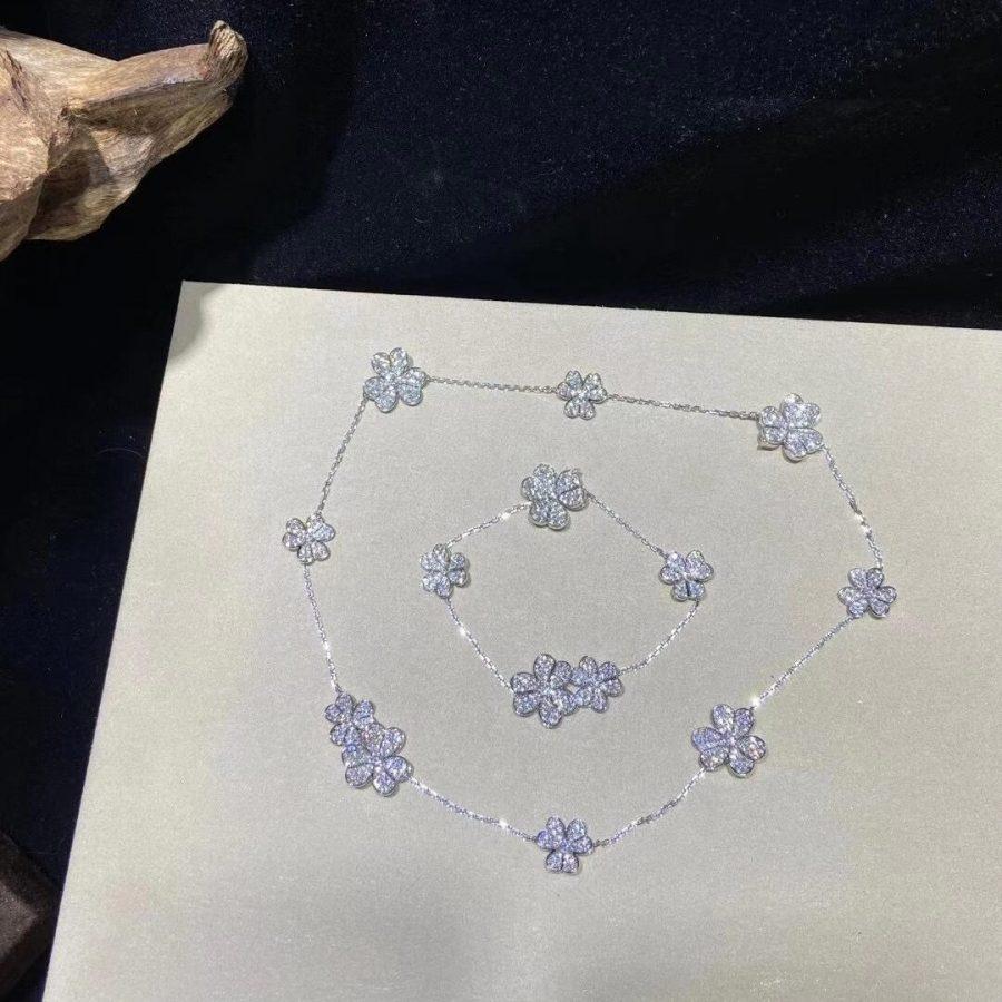[Olivia Jewelry]FRIVOLE SILVER 5 FLOWERS BRACELET