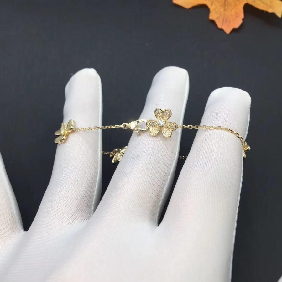 [Olivia Jewelry]FRIVOLE GOLD 5 FLOWERS BRACELET