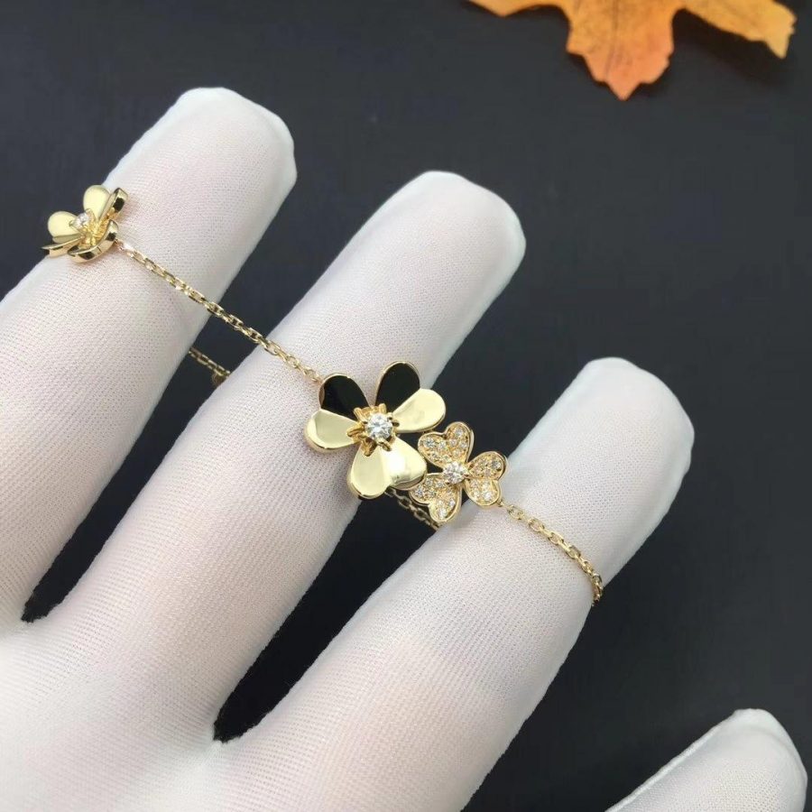 [Olivia Jewelry]FRIVOLE GOLD 5 FLOWERS BRACELET