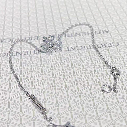 [Olivia Jewelry]FRIVOLE SILVER FLOWER DIAMOND BRACELET