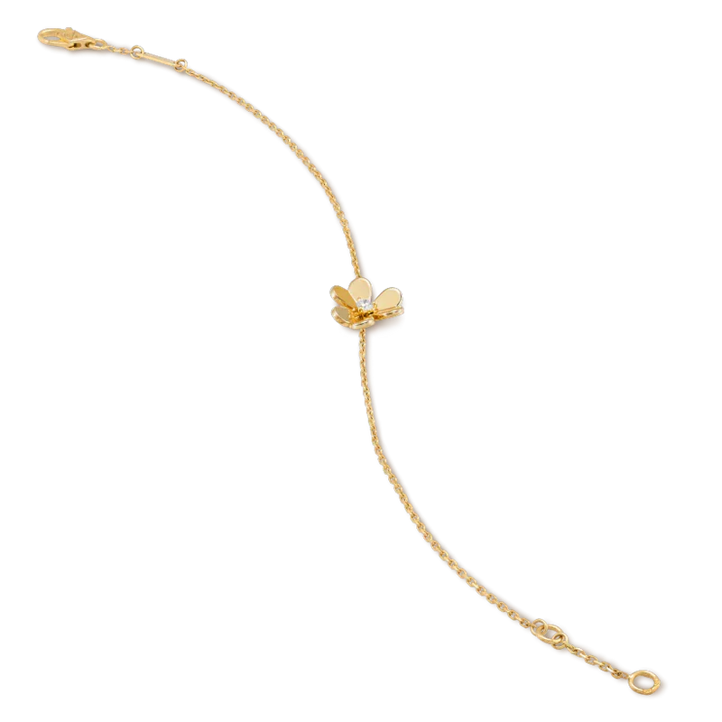 [Olivia Jewelry]FRIVOLE GOLD FLOWER PINK MALACHITE BRACELET