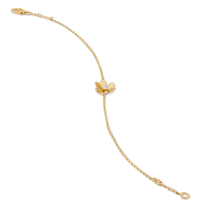 [Olivia Jewelry]FRIVOLE GOLD FLOWER PINK MALACHITE BRACELET