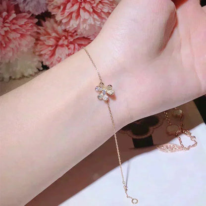 [Olivia Jewelry]FRIVOLE GOLD FLOWER DIAMOND BRACELET