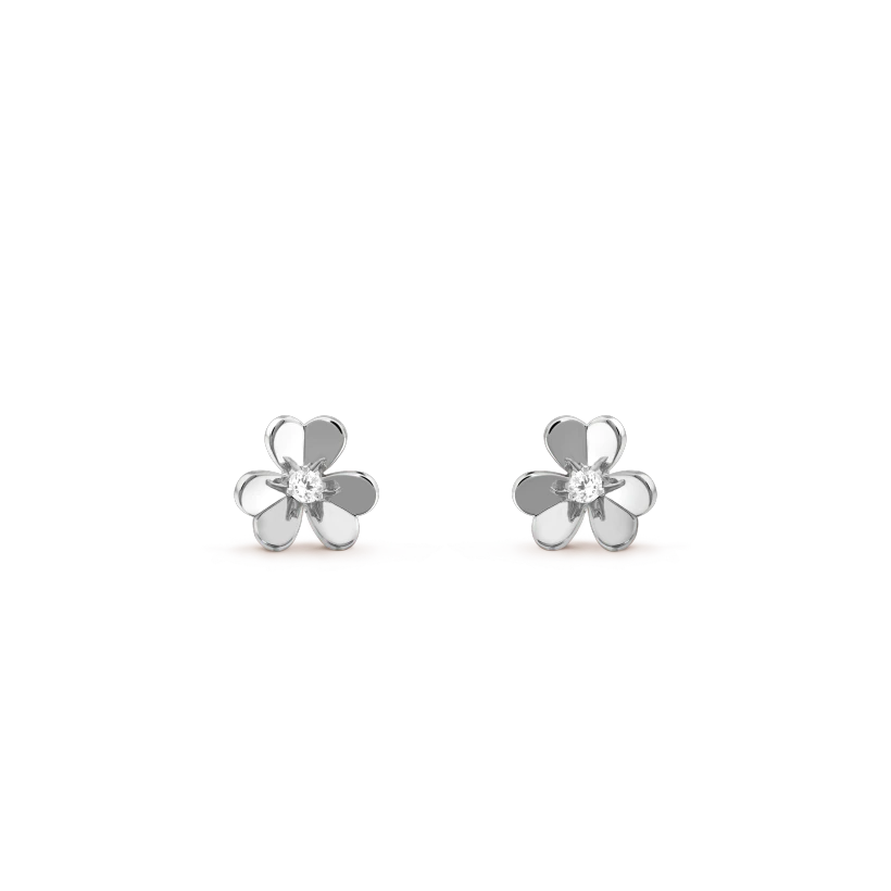 [Olivia Jewelry]FRIVOLE MINI SILVER FLOWER EARRINGS