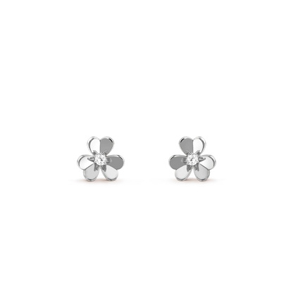 [Olivia Jewelry]FRIVOLE MINI SILVER FLOWER EARRINGS