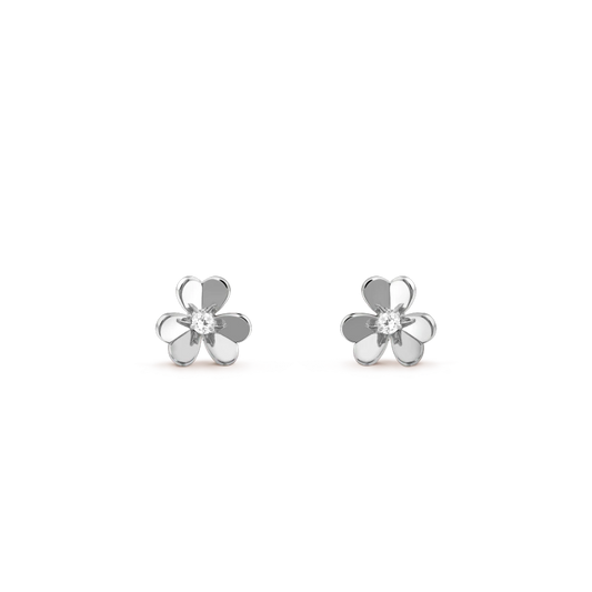 [Olivia Jewelry]FRIVOLE MINI SILVER FLOWER EARRINGS