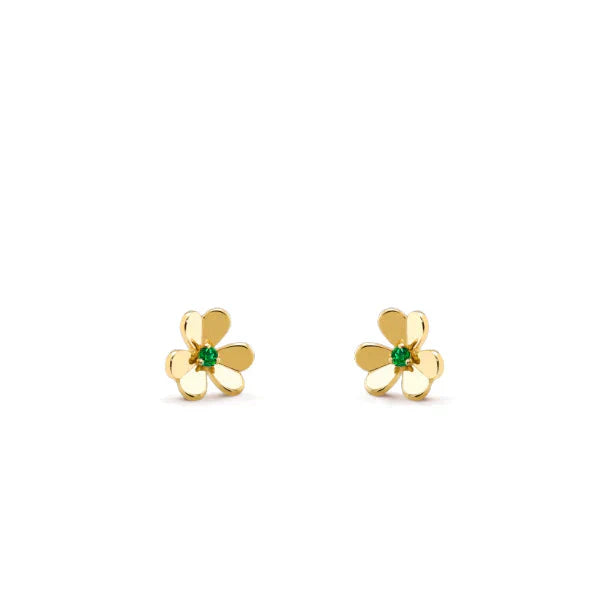 [Olivia Jewelry]FRIVOLE  FLOWER MALACHITE EARRINGS