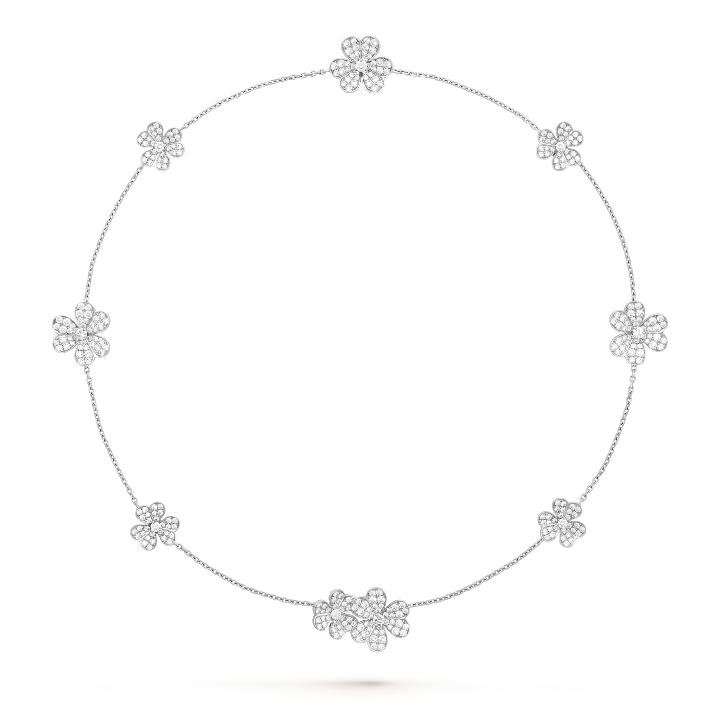 [Olivia Jewelry]FRIVOLE SILVER 9 FLOWERS NECKLACE