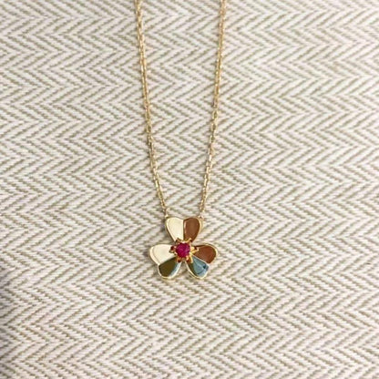 [Olivia Jewelry]FRIVOLE GOLD FLOWER NECKLACE