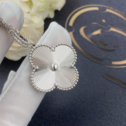 [Olivia Jewelry]CLOVER 25MM SILVER BIG CLOVER NECKLACE