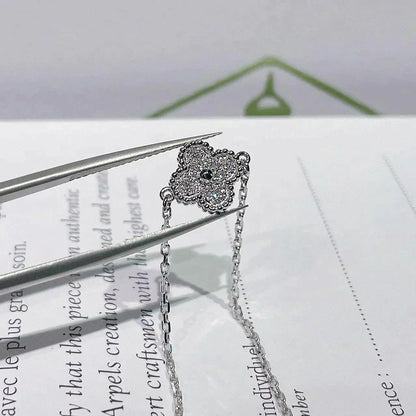 [Olivia Jewelry]CLOVER  SINGLE FLOWER BRACELET SILVER