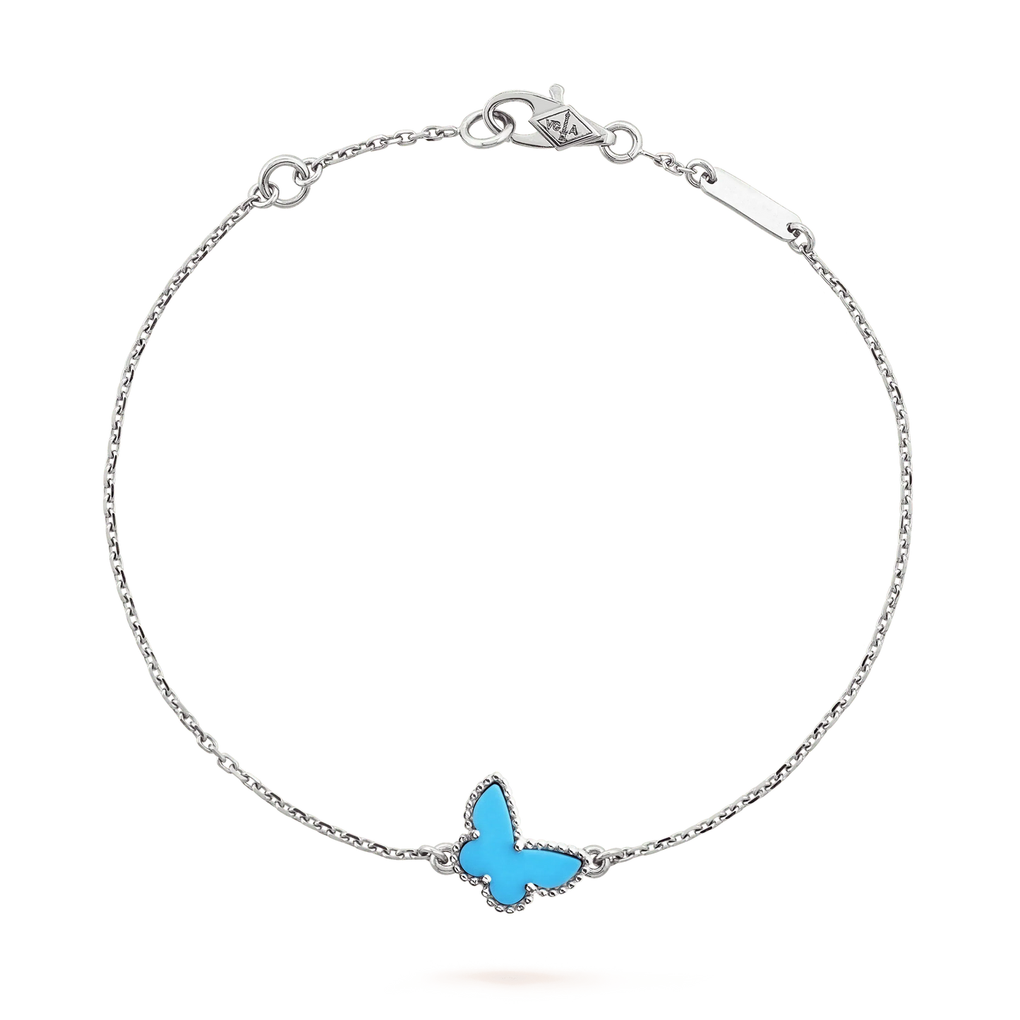[Olivia Jewelry]BUTTERFLY TURQUOISE BUTTERFLY BRACELET SILVER