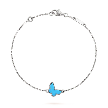 [Olivia Jewelry]BUTTERFLY TURQUOISE BUTTERFLY BRACELET SILVER