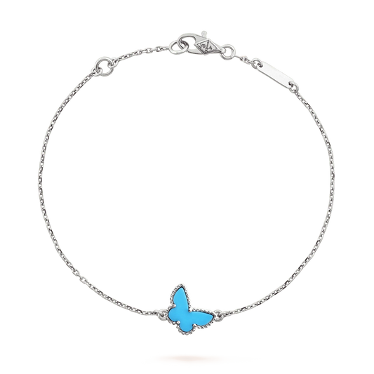 [Olivia Jewelry]BUTTERFLY TURQUOISE BUTTERFLY BRACELET SILVER
