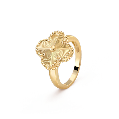 [Olivia Jewelry]CLOVER GOLD RING