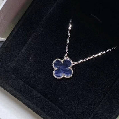 [Olivia Jewelry]CLOVER 15MM PIETERSITE NECKLACE SILVER