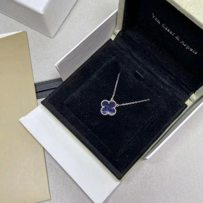 [Olivia Jewelry]CLOVER 15MM PIETERSITE NECKLACE SILVER