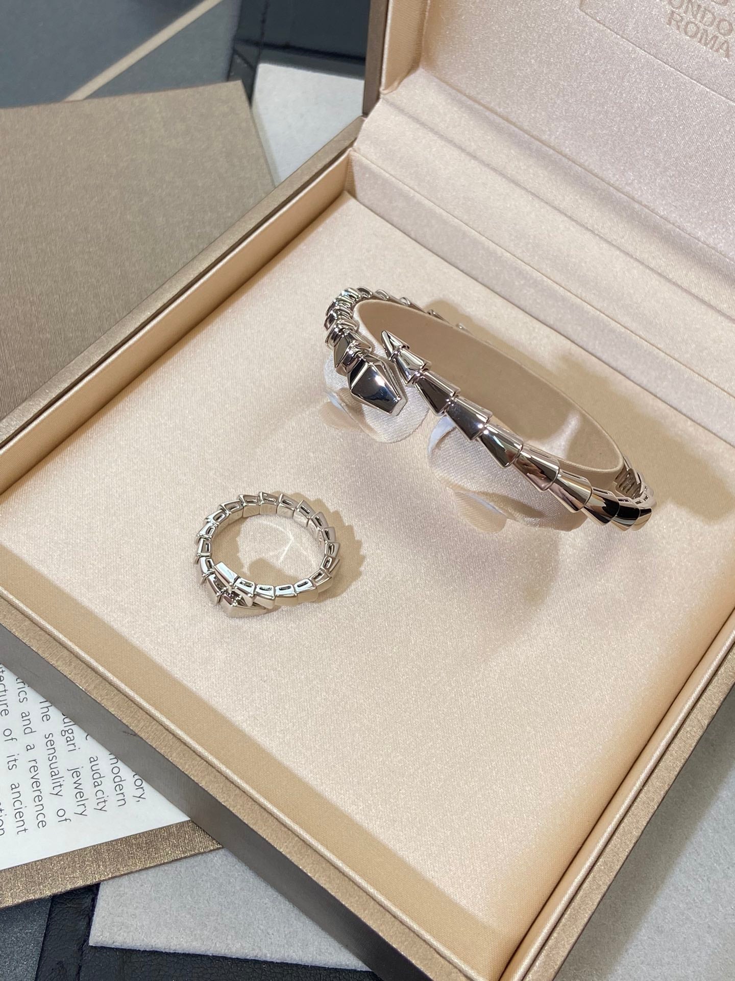 [OLIVIA]SERPENTI VIPER SILVER BRACELET
