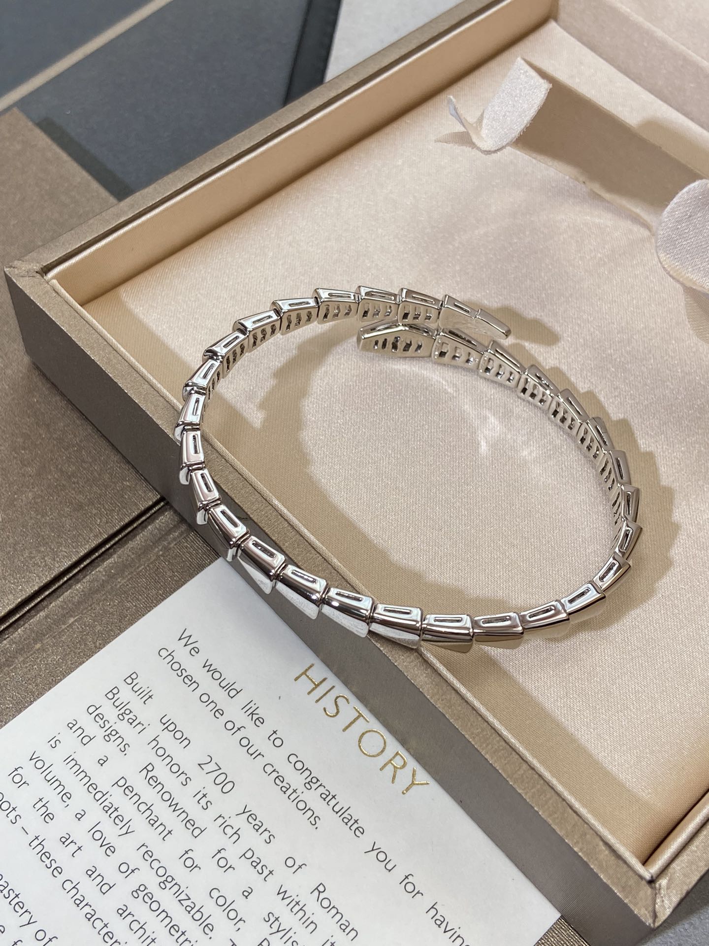 [OLIVIA]SERPENTI VIPER SILVER BRACELET