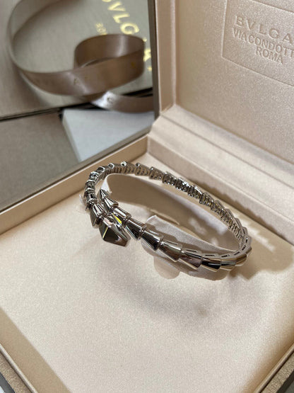 [Olivia Jewelry]SERPENTI VIPER SILVER BRACELET