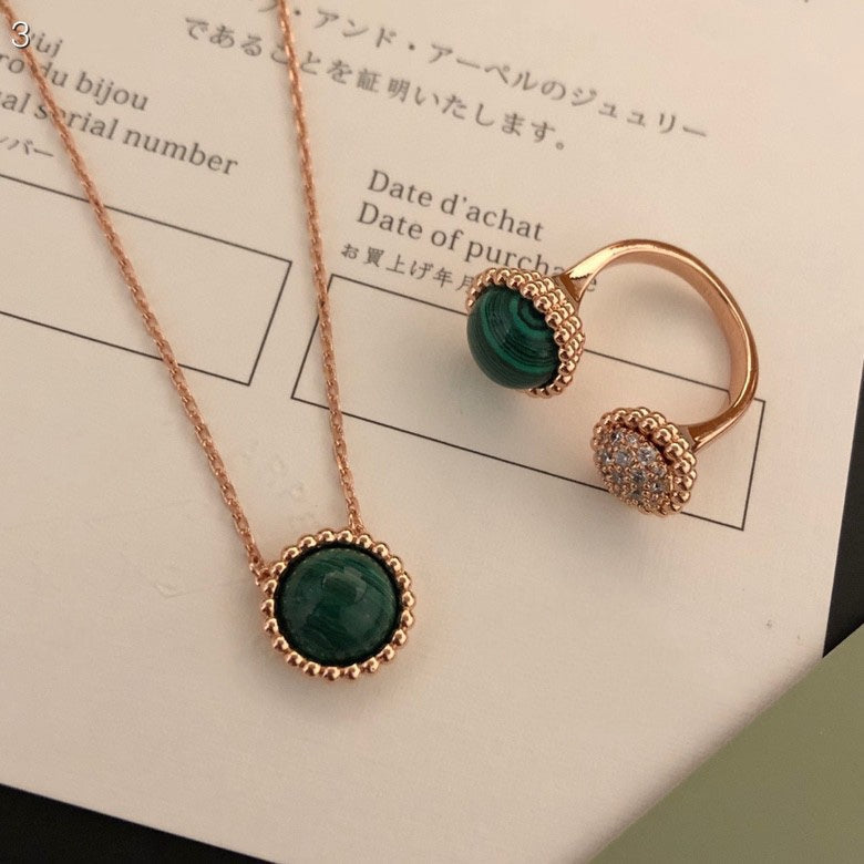 [Olivia Jewelry]PERLEE COULEURS DIAMOND ROSE GOLD BETWEEN THE FINGER RING