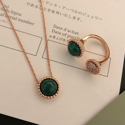 [Olivia Jewelry]PERLEE COULEURS DIAMOND ROSE GOLD BETWEEN THE FINGER RING