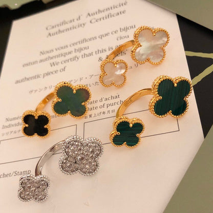 [Olivia Jewelry]CLOVER BETWEEN THE FINGER RING