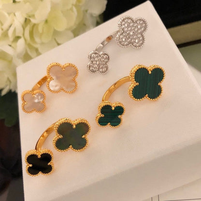 [Olivia Jewelry]CLOVER BETWEEN THE FINGER RING