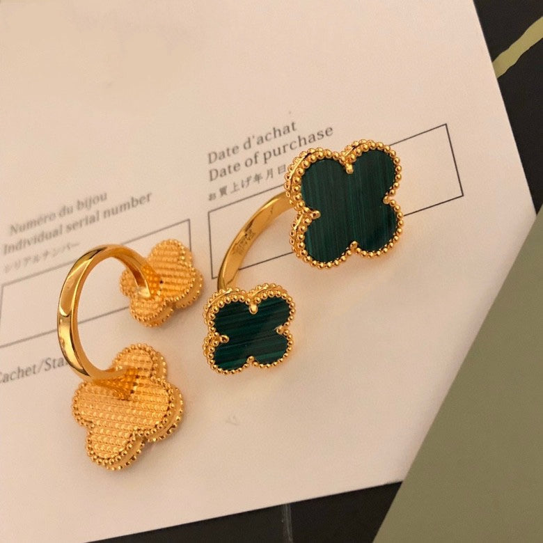 [Olivia Jewelry]CLOVER BETWEEN THE FINGER RING
