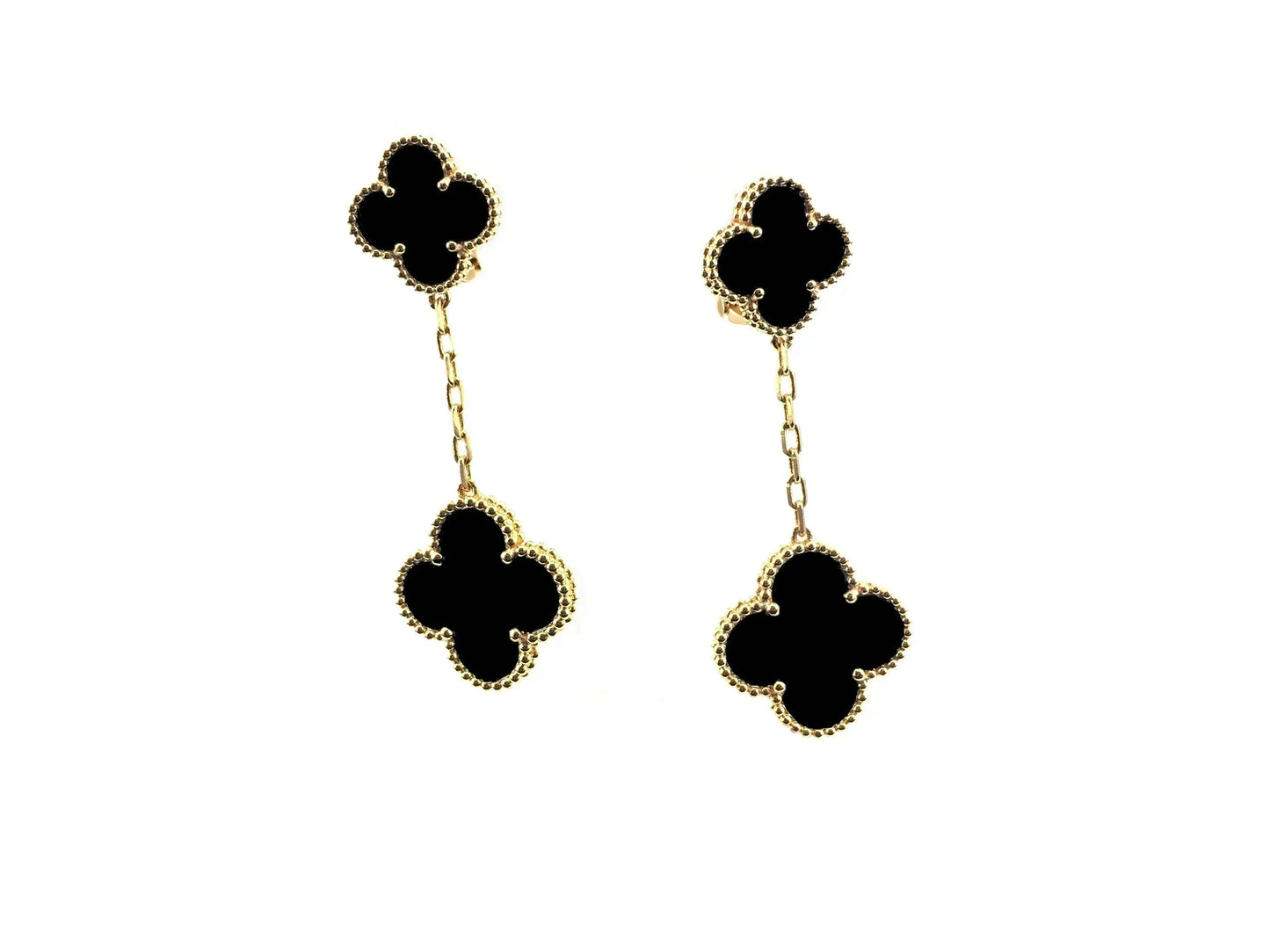 [Olivia Jewelry]CLOVER 2 MOTIFS  EARRINGS (MULTIPLE CHOICESC