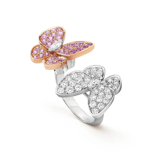 [Olivia Jewelry]TWIN BUTTERFLY DIAMOND RING