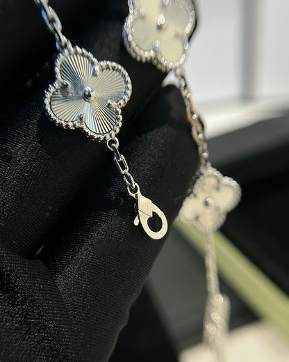 [Olivia JW]CLOVER SILVER 5 MOTIFS BRACELET